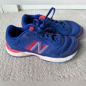New Balance Kids Blue and Red Sneakers